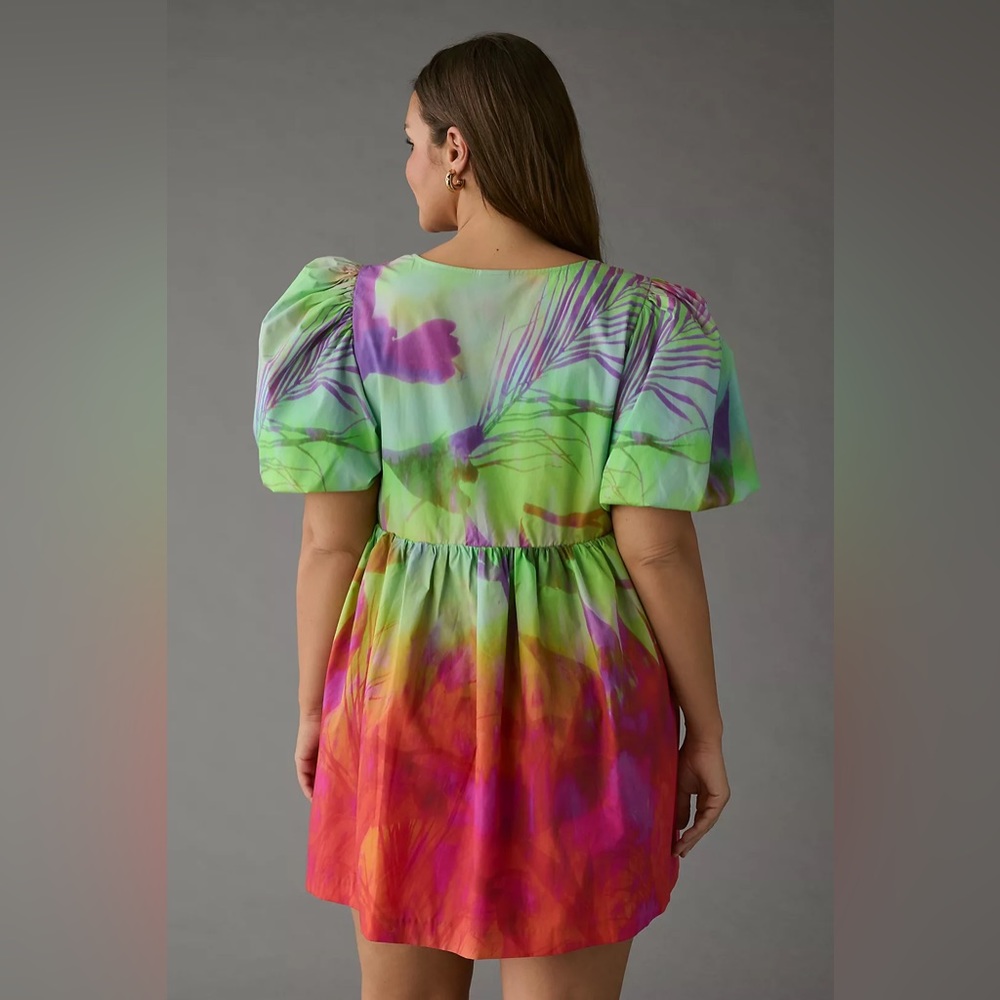 NWT Anthropologie Plenty by Tracy Reese Puff-Sleeve Surplice Dress. Size XS - Picture 6 of 6